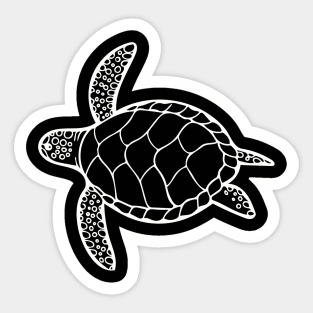 Turtle in White Sticker